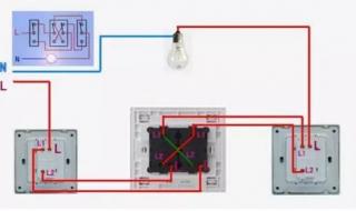 电水壶开关的两条线接线方法 双联开关接线图